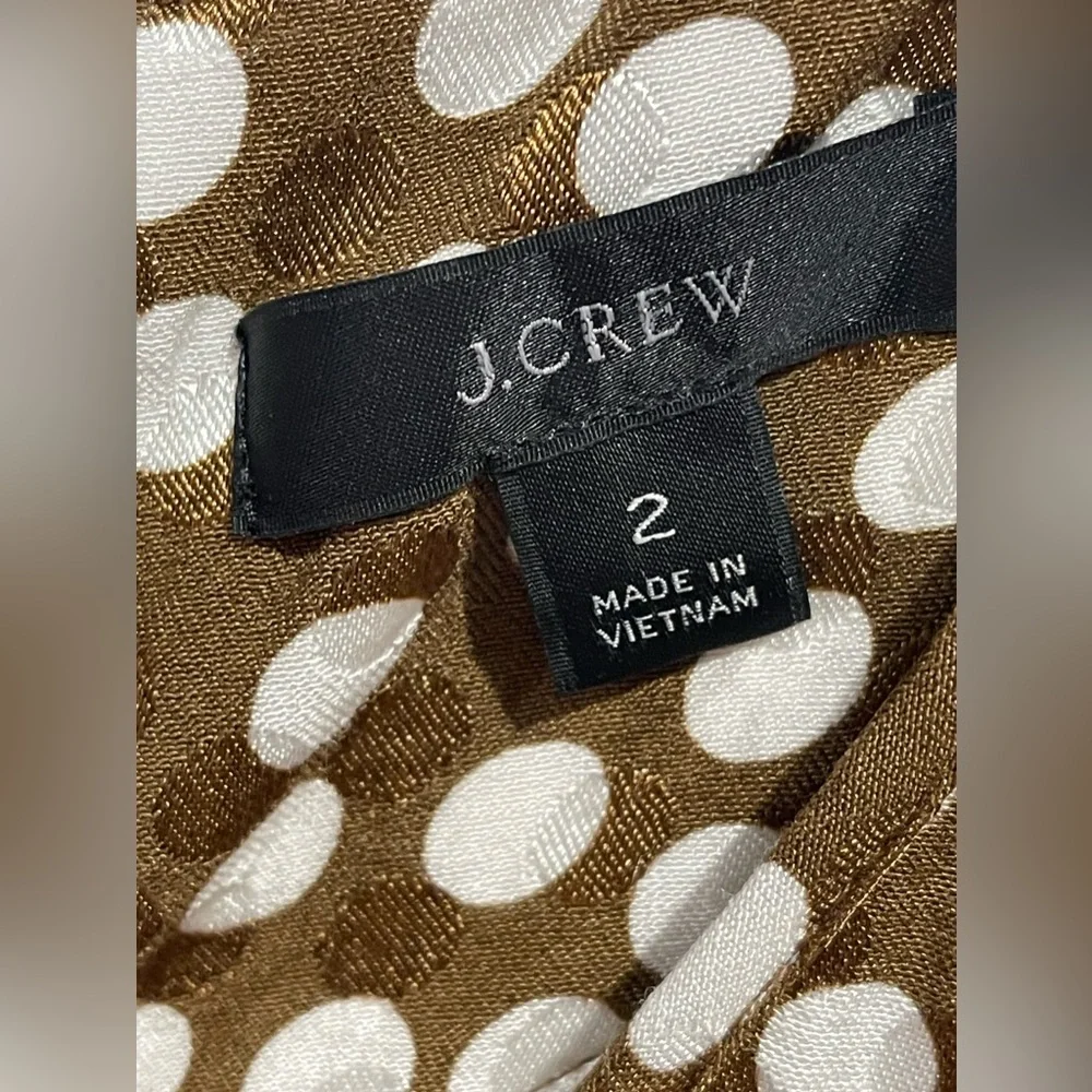 JCrew Polka‎ Dot Blouse